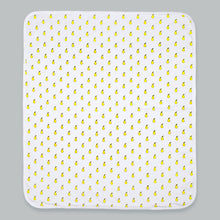 Load image into Gallery viewer, Baby blanket white with yellow pears