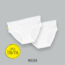 Load image into Gallery viewer, Organic girls briefs 110/116