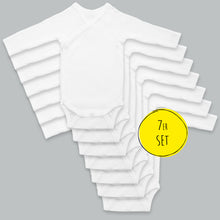 Load image into Gallery viewer, Organic wrap bodysuit 46 - long sleeve body with scratch protection - set
