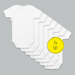 Organic Baby Bodysuit 86 - long sleeve and short sleeve - Set