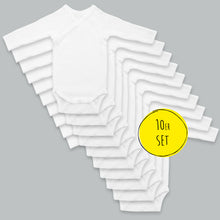 Load image into Gallery viewer, Organic wrap bodysuit 50 - long sleeve body with scratch protection - set